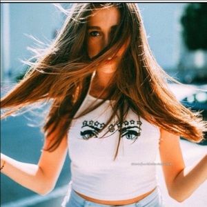 Brandy Melville Starry Eyes Sachi Halter Top